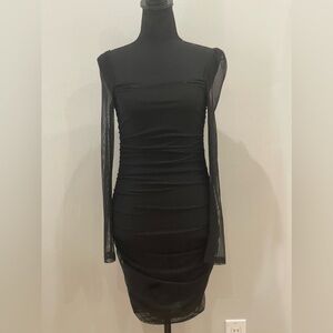 Princess Polly‎ 4 Black Mesh Mini with Liner and Stretch